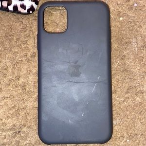 iPhone 11 black apple logo case